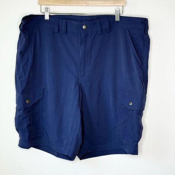 Duluth Trading Co. Relaxed Fit Cargo Navy Blue Shorts - Men’s US 42 - Picture 1 of 13